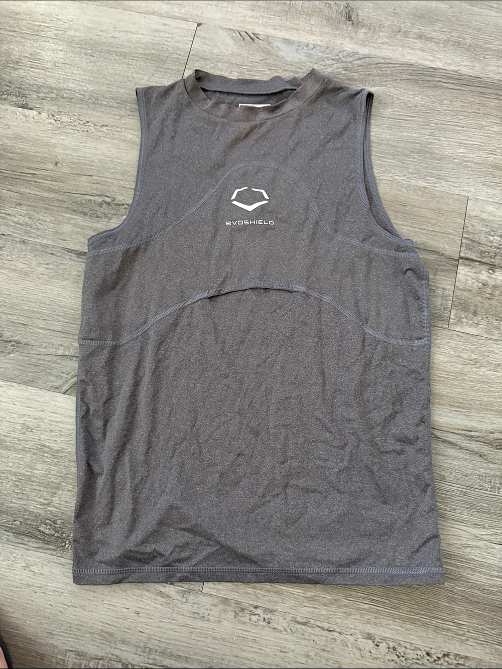 Evoshield Youth Charcoal Athletic Tank - Gray Performance Top